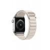 Hubrendy Bez Apple Watch 38mm Mountain Kordon - Beyaz