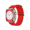 Hubrendy Bez Apple Watch 38mm Ocean Kordon - Kırmızı