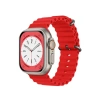 Hubrendy Bez Apple Watch 38mm Ocean Kordon - Kırmızı