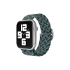 Hubrendy Bez Apple Watch 38mm Star Kordon - Zigzag Mavi-Yeşil