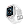 Hubrendy Bez Apple Watch 42mm KR401 Silikon Kordon - Şeffaf