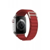 Hubrendy Bez Apple Watch 42mm Mountain Kordon - Kırmızı