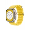 Hubrendy Bez Apple Watch 42mm Ocean Kordon - Sarı