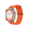 Hubrendy Bez Apple Watch 42mm Ocean Kordon - Turuncu