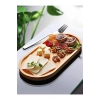 Hubrendy Bez Bambu Sunum Tabağı & Yağdanlık Altı Tabağı  26 CM