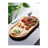 Hubrendy Bez Bambu Sunum Tabağı & Yağdanlık Altı Tabağı  26 CM