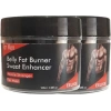 Hubrendy Bez Eelhoe 2 Adet Belly Fatburner Sweat Enhancer Erkeklere Özel Vücut Kremi 100 ml