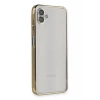 Hubrendy Bez Samsung Galaxy A04 Kılıf Lensli Silikon - Gold