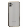 Hubrendy Bez Samsung Galaxy A04 Kılıf Lensli Silikon - Gold