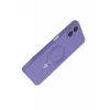 Hubrendy Bez Samsung Galaxy A07 4G Regal Magsafe Standlı Kapak - Lila