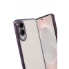 Hubrendy Bez Samsung Galaxy S25 Edge Lensli Silikon - Mor