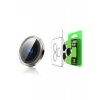 Hubrendy Bez Apple iPhone 15 Plus Raze Metal Kamera Lens - Pembe