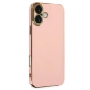 Hubrendy Bez Apple iPhone 16 Kılıf Volet Silikon - Pembe