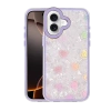 Hubrendy Bez Apple iPhone 16 Lumi Desenli Kapak - Mor