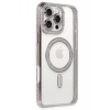Hubrendy Bez Apple iPhone 16 Pro Kılıf Joke Simli Magneticsafe Kılıf - Pembe