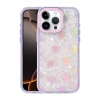 Hubrendy Bez Apple iPhone 16 Pro Max Lumi Desenli Kapak - Mor