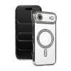 Hubrendy Bez Apple iPhone 17 Air Joke Simli Magneticsafe Kılıf - Gümüş