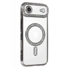 Hubrendy Bez Apple iPhone 17 Air Joke Simli Magneticsafe Kılıf - Gümüş