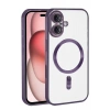 Hubrendy Bez Apple iPhone 17 Kross Magneticsafe Kapak - Mor