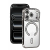 Hubrendy Bez Apple iPhone 17 Pro Max Joke Simli Magneticsafe Kılıf - Gümüş