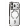 Hubrendy Bez Apple iPhone 17 Pro Max Joke Simli Magneticsafe Kılıf - Gümüş