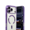 Hubrendy Bez Apple iPhone 17 Pro Max Kross Magneticsafe Kapak - Mor