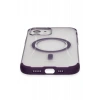 Hubrendy Bez Joko Apple iPhone 11 Hilton Magsafe Kapak - Derin Mor