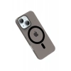 Hubrendy Bez Joko Apple iPhone 15 PC Blank Magsafe Kapak - Siyah