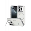 Hubrendy Bez Joko Apple iPhone 16 Pro Max Flexa Magsafe Kapak - Beyaz