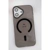 Hubrendy Bez Joko Apple iPhone 17 PC Blank Magsafe Kapak - Siyah