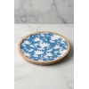 Hubrendy Bez Mango Agacı Pasta Tabağı & Sunum Tabağı 20 Cm Desenli