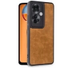 Hubrendy Bez Oppo Reno 11F Kılıf Aras Deri Kapak - Taba