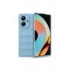 Hubrendy Bez Realme 10 Pro 5G Kılıf Optimum Silikon - Sky Blue