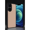 Hubrendy Bez Realme 12 Lite Kılıf Aras Deri Kapak - Pudra