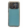 Hubrendy Bez Xiaomi Redmi 10C Kılıf Lensli Silikon - Gold