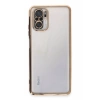 Hubrendy Bez Xiaomi Redmi Note 10 Kılıf Lensli Silikon - Gold