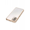 Hubrendy Bez Xiaomi Redmi Note 10 Kılıf Lensli Silikon - Gold