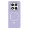 Hubrendy Bez Xiaomi Redmi Note 14 Pro 4G Regal Magsafe Standlı Kapak - Lila