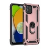 Hubrendy Bez Samsung Galaxy A03 Kılıf Sofya Yüzüklü Silikon Kapak - Rose