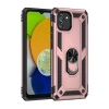Hubrendy Bez Samsung Galaxy A03 Kılıf Sofya Yüzüklü Silikon Kapak - Rose