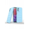 Hubrendy Bez Samsung Galaxy A03S Kılıf Optimum Silikon - Sky Blue