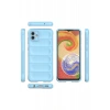Hubrendy Bez Samsung Galaxy A04 Kılıf Optimum Silikon - Sky Blue