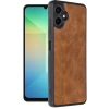 Hubrendy Bez Samsung Galaxy A06 Kılıf Aras Deri Kapak - Taba