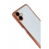 Hubrendy Bez Samsung Galaxy A07 4G Lensli Silikon - Çöl Titanyum
