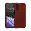 Hubrendy Bez Samsung Galaxy A23 4G Kılıf First Silikon - Bordo