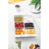 Hubrendy Bez Soft Beyaz Akrilik Saray Kahvaltılık Seti