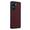 Hubrendy Bez Xiaomi Poco X7 Pro Kılıf Aras Deri Kapak - Bordo