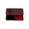 Hubrendy Bez Xiaomi Redmi 14C Kılıf First Silikon - Bordo