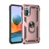 Hubrendy Bez Xiaomi Redmi Note 10 Pro Kılıf Sofya Yüzüklü Silikon Kapak - Rose