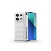 Hubrendy Bez Xiaomi Redmi Note 13 4G Kılıf Optimum Silikon - Krem